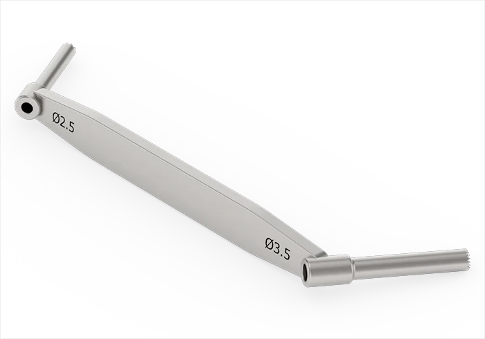 Guia de Broca Duplo Ø3.5 - 2.5 mm